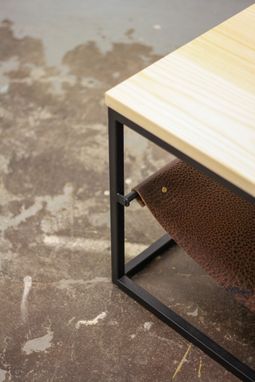 Custom Made Leather Sling Table