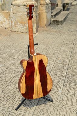 Custom Made Pinol Guitars And Ukuleles Style Om-000  Solid Cocobolo Rosewood Body/ Mahogany Top (Free Shipping)