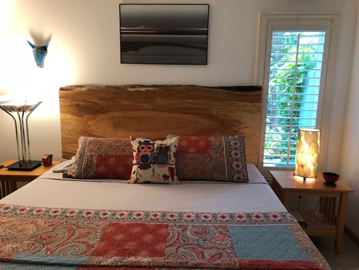 Custom Made Live Edge Slab Headboard