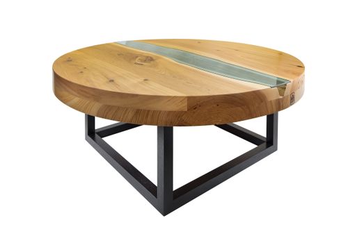 Custom Made Rustic Modern River Table