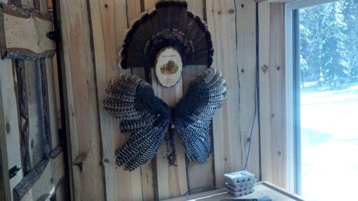Custom Made Rustic Turkey Mount With Personalized Engraving
