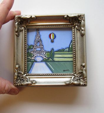 Custom Made Eiffel Tower Landscape Painting Original Acrylic