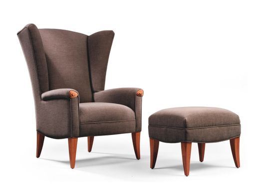 Custom Made Amelia Wing Chair And Ottoman