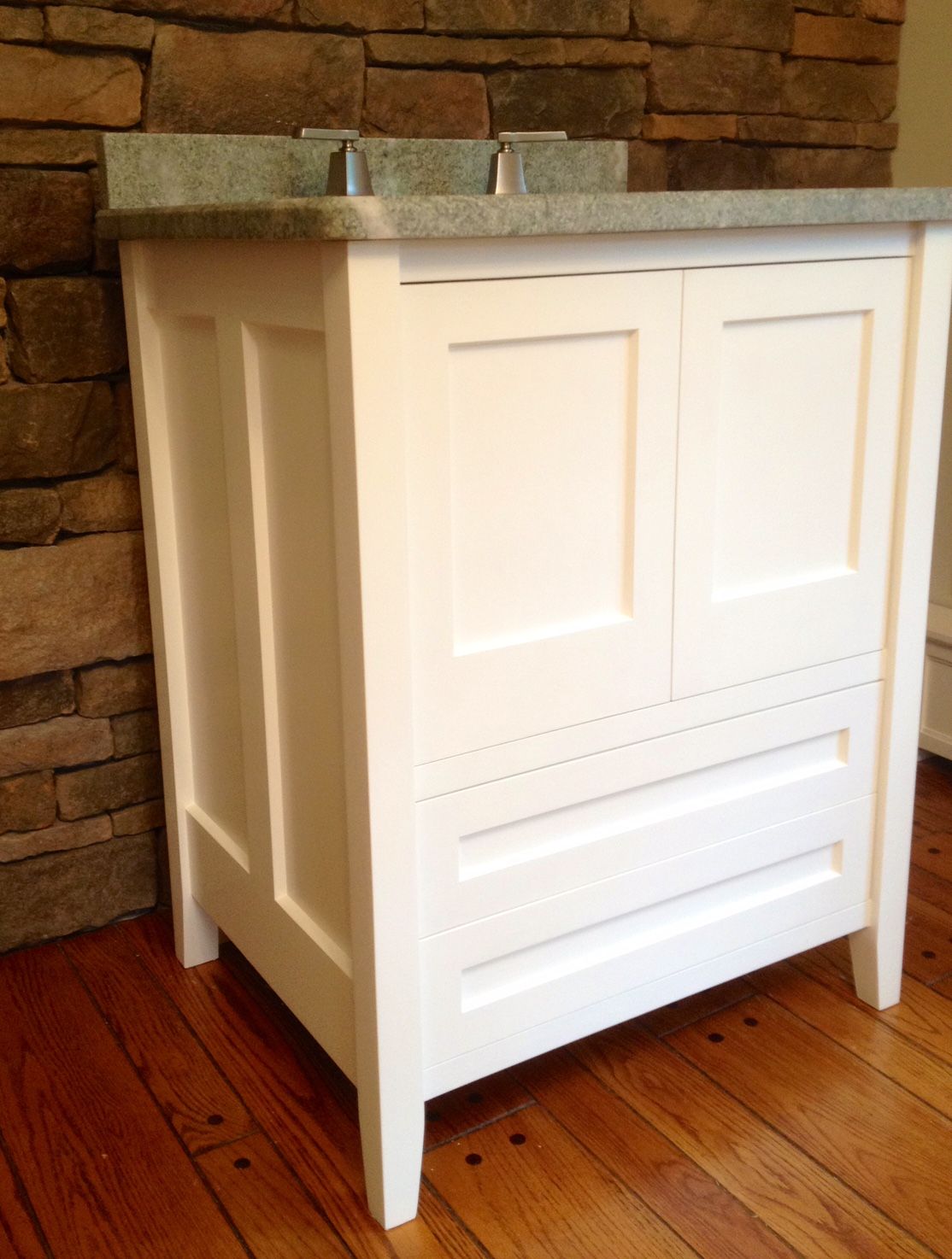Custom Made Bathroom Vanity by GluedUp Woodworking