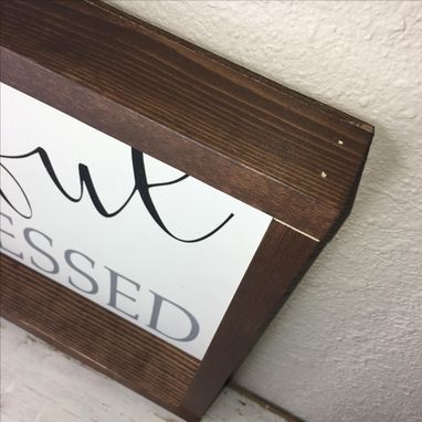 Custom Made 12x24 Custom, Framed Hand Painted Wood Sign, Made To Order