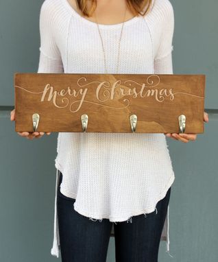 Custom Made Custom Christmas Stocking Hangers-Cr-Wal-Xmas