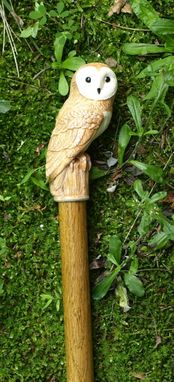 Custom Made The Barn Owl Cane
