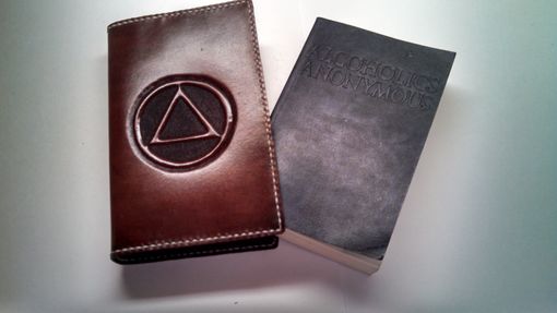 Custom Made Leather Cover For Soft Back Alcoholics Anonymous Big Book