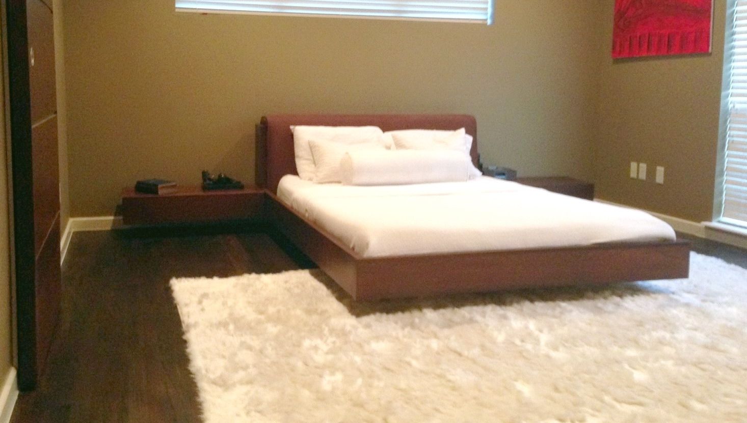 Custom Floating Queen Size Platform Bed by North Texas ...