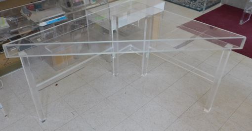 Custom Made Acrylic Corner Desk - Hand Crafted, Made To Order, Vast Variety Of Size And Color Options
