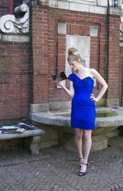 Custom Made Electric Blue Cocktail Dress