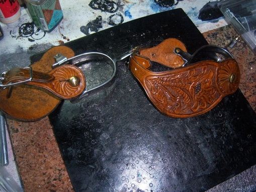 Custom Made Traditional Western Spur Leathers-(Spurs Not Included)