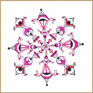 Custom Made Kaleidoscopic Mandala Snowflakes $25
