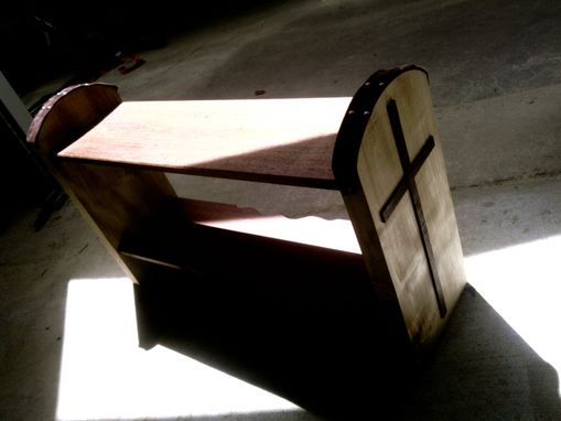 Custom Made Maple Prayer Bench