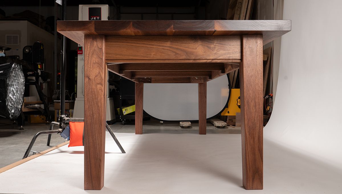 Hand Crafted Solid Walnut Farmhouse Table by Dovetails and Stitches ...