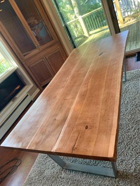 Custom Made Live Edge Cherry Table