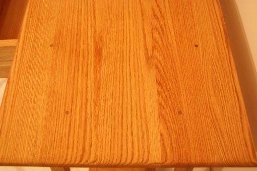 Custom Made Shaker Oak Sofa Table/ Hall Table With Drawer And Shelf