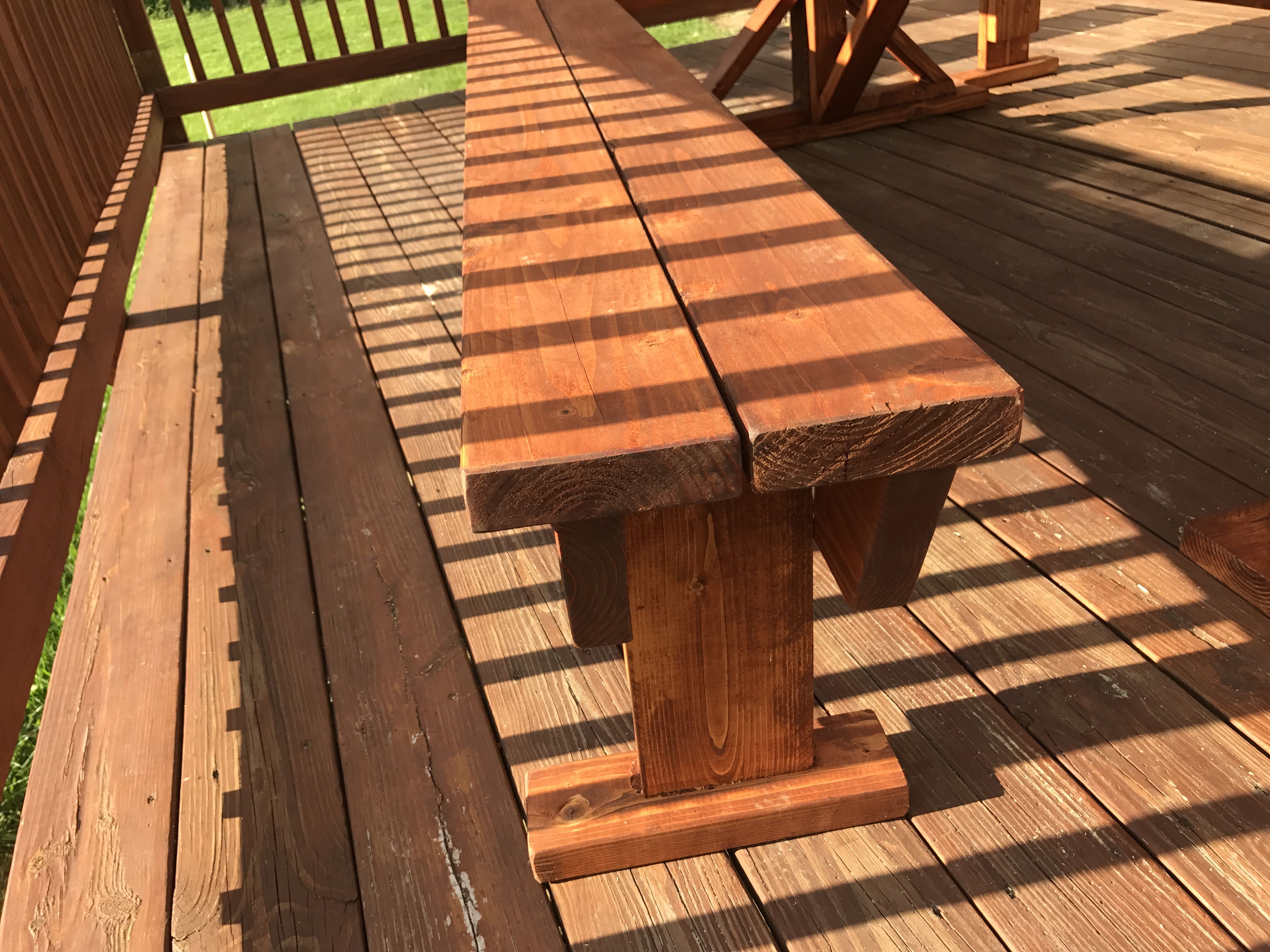 Hand Made Picnic Table With Built In Coolers By Jon Hartle Design