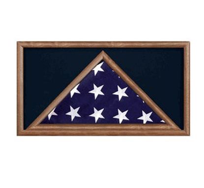 Custom Made Burial Flag Display Cases - Flag Shadow Box