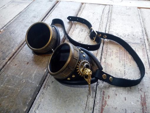Custom Made Steampunk Bird Skull Goggles