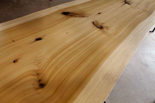 Custom Made Poplar Live Edge Dining Or Conference Table