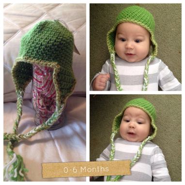 Custom Made Ear Flap Crochet Hat