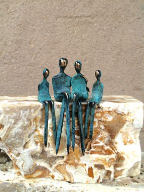 Custom Made Family Of Four, Bronze Sculpture