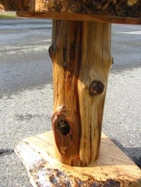 Custom Made Red Oak Burl End Table