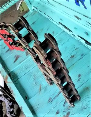 Custom Made Handmade Large Metal Chain Letter H Signage