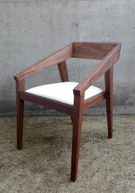 Custom Made Modern Walnut Or Oak Armchairs