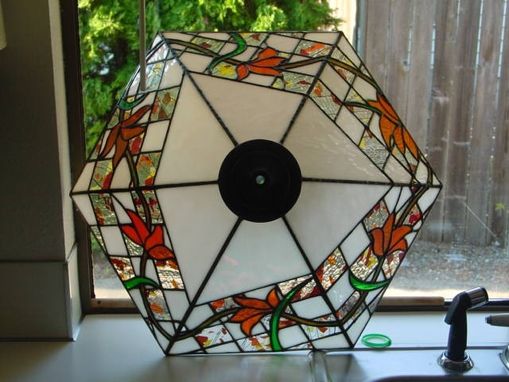 Custom Made Stained Glass Lampshade