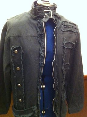 Custom Made Rock Star Punk Denim Jacket