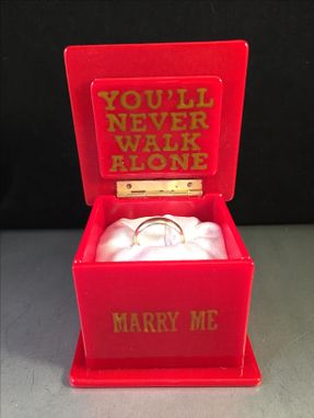 Custom Made Ring Box Custom Personalized For Proposal/Engagement Ring Box