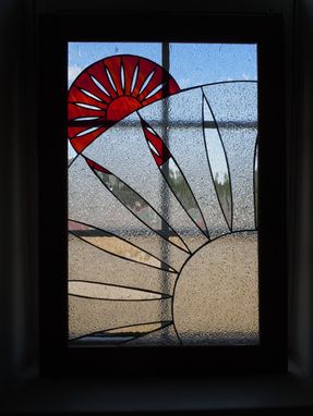 Custom Made Wisconsin Union Stained Glass Panel