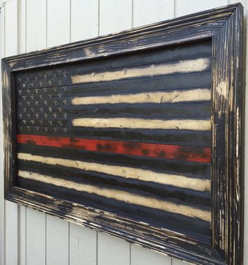 Custom Made Old Glory Thin Red Colonial Freedom Flag
