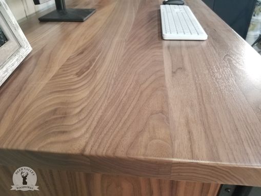 Custom Made Walnut Executive Desk, Modern Executive Desk, Office Desk