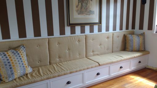 Custom Made Built In Seating And Storage Bench