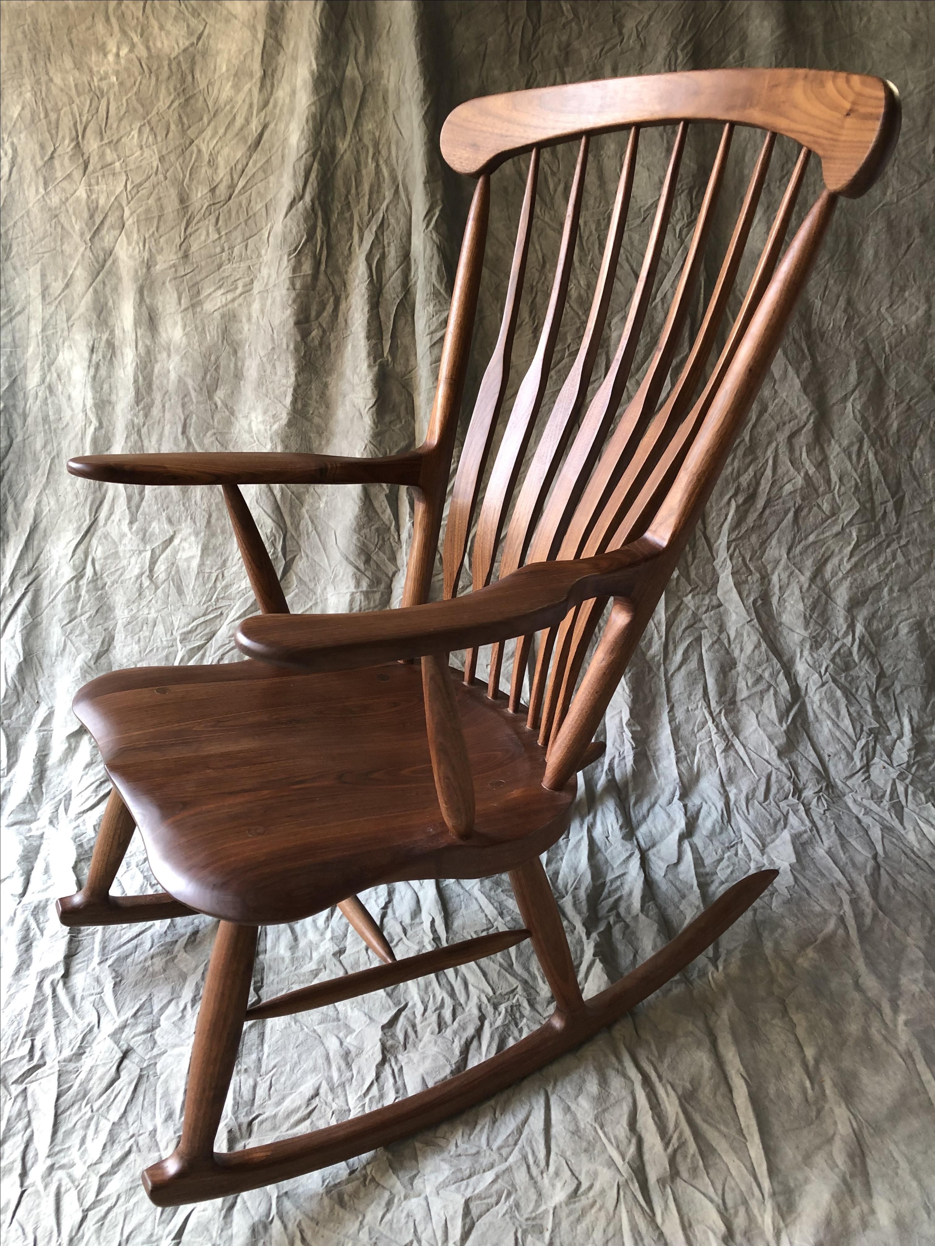 Handmade Windsor Rocking Chair By Woodcraft By Chris Desautels Custommade Com