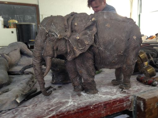 Custom Made Bronze Elephant