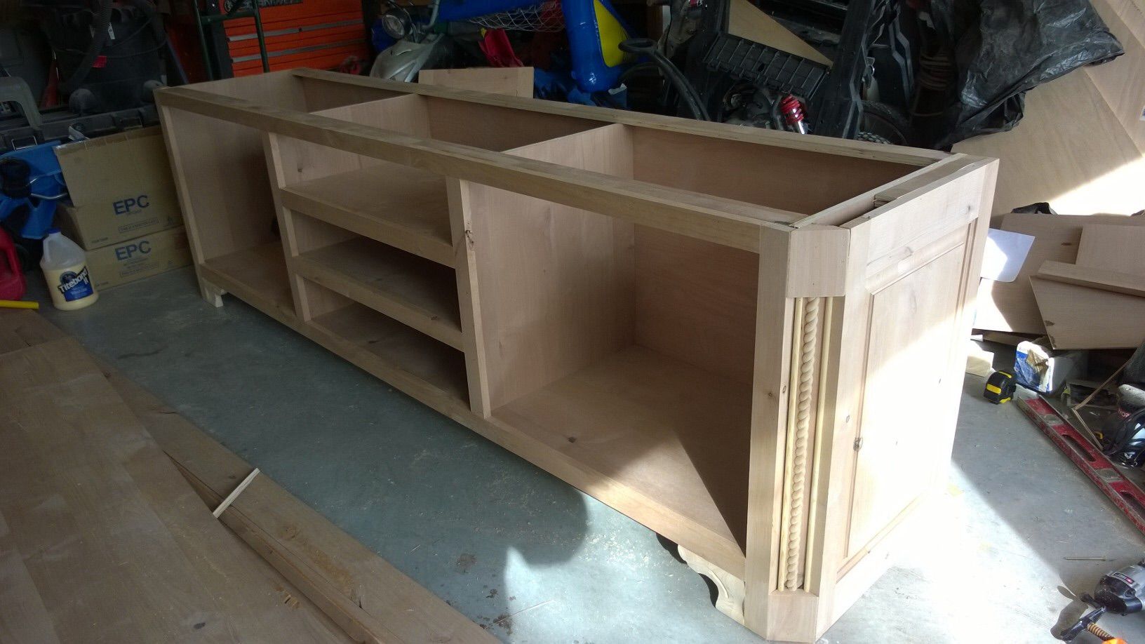 Hand Crafted Knotty Alder Custom Entertainment Center by Clint Gibson ...