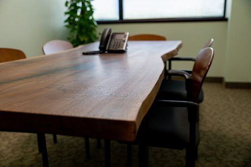 Custom Made Walnut Conference Table, Live Edge Conference Table, Conference Table, Meeting Table