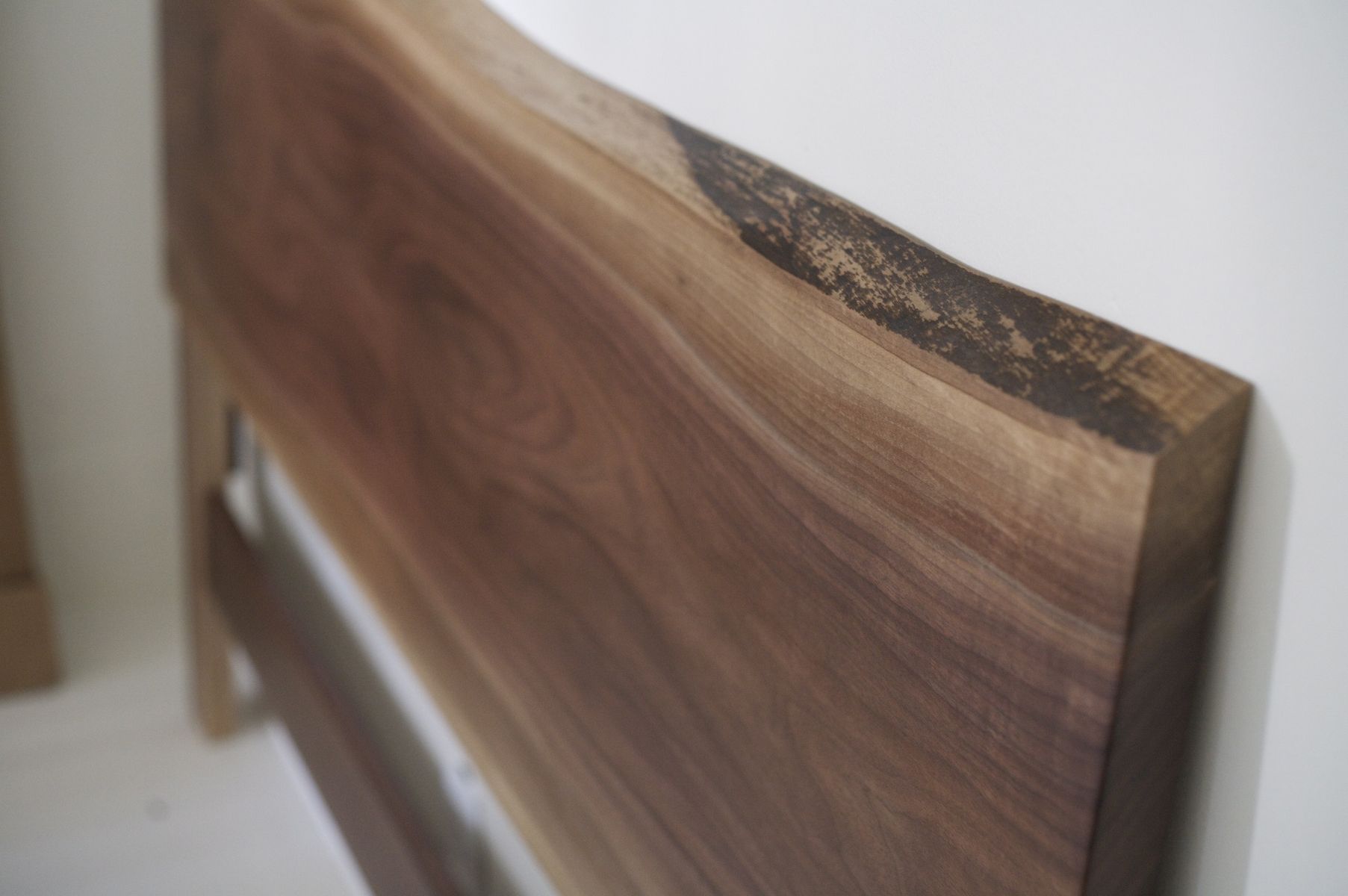 Custom Solid Walnut Headboard by Hedge House Furniture