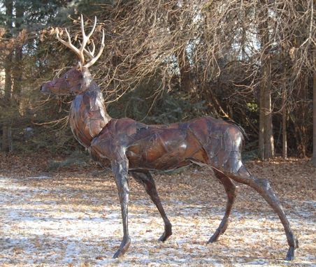 Custom Made Life-Size Metal Deer Buck