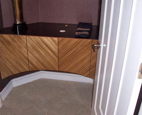 Custom Made Zebrawood Vanity