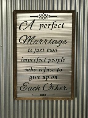 Custom Made Metal Quote Sign