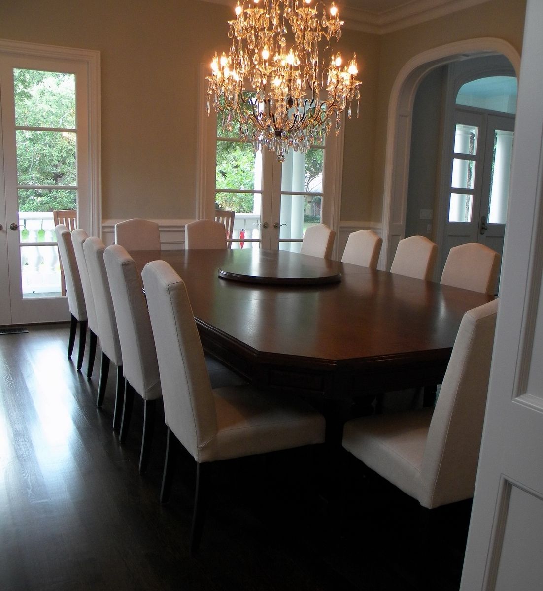 Hand Made Extra Large Walnut Extension Dining Table by North Texas Wood ...