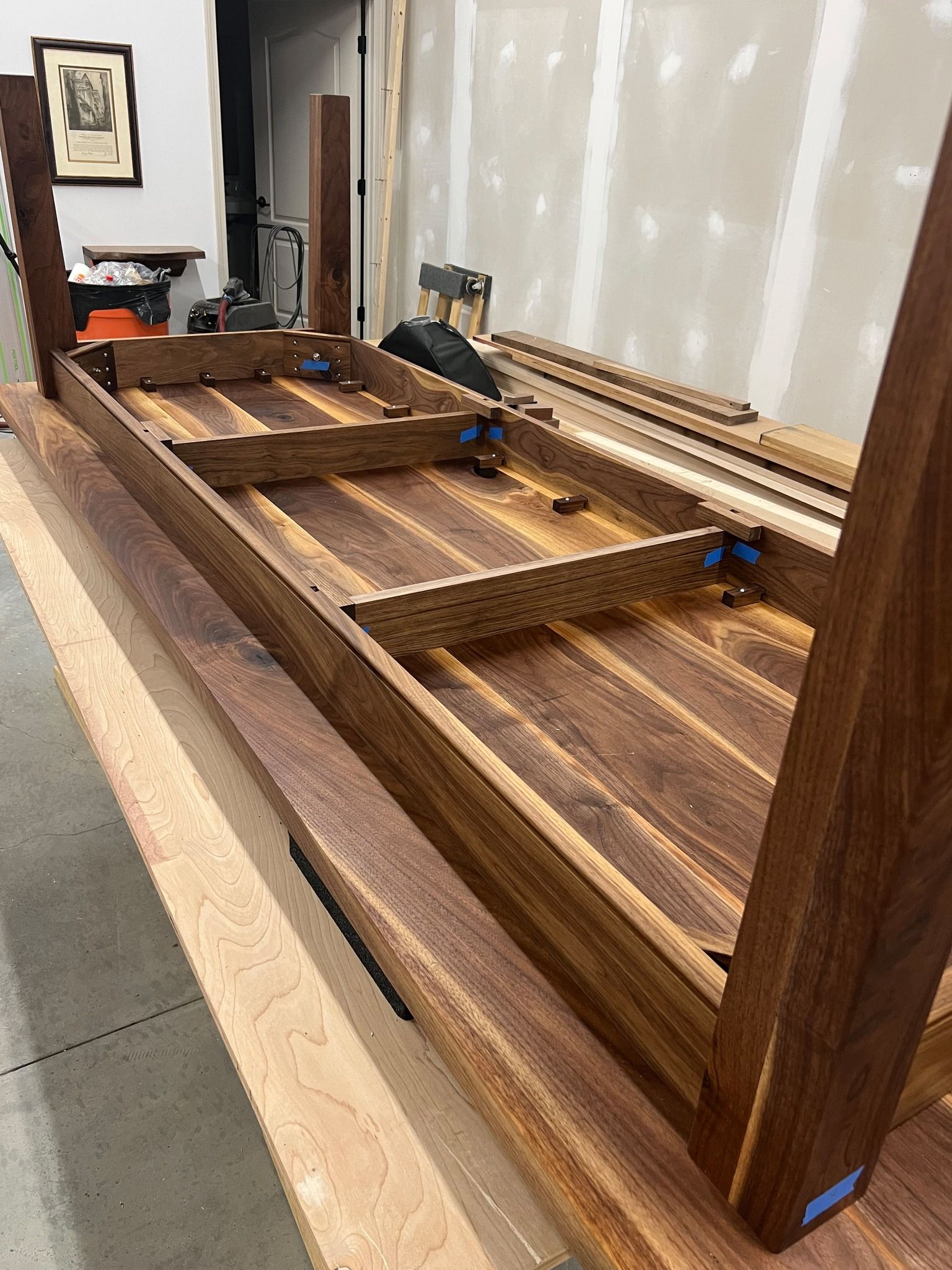 Hand Crafted Solid Walnut Farmhouse Table by Dovetails and Stitches ...