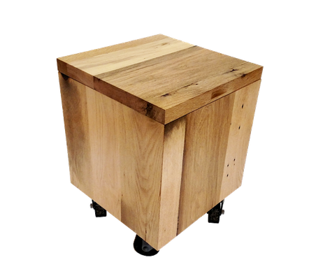 Custom Made Reclaimed Wood Cube