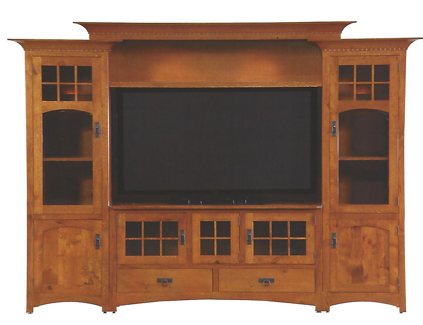 Details about   Cabinet and Entertainment ceter both custom made white oak
