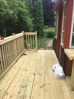 Custom Made Extension Of Existing Deck